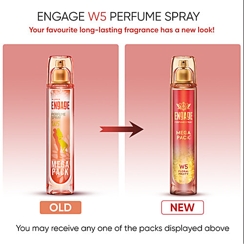 Engage W6 Perfume Spray - For Women, Floral & Fruity Fragrance Scent, 160 ml  Skin Friendly