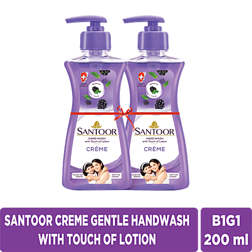 Buy Santoor Creme Hand Wash With Touch Of Lotion Online at Best Price