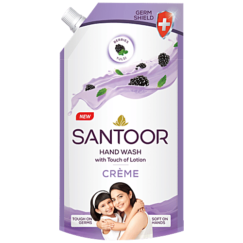 Buy Santoor Creme Hand Wash With Touch Of Lotion Online at Best Price