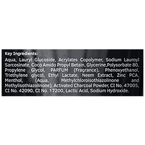 Buy Ustraa Acne Control Men's Face Wash Neem & Charcoal, Oil Free