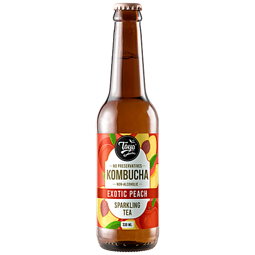 Buy Toyo Kombucha Sparkling Tea Exotic Peach Flavour, Non Alcoholic