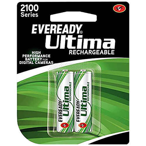 Eveready Ultima Rechargeable Battery 2100 AA, 2 pcs  