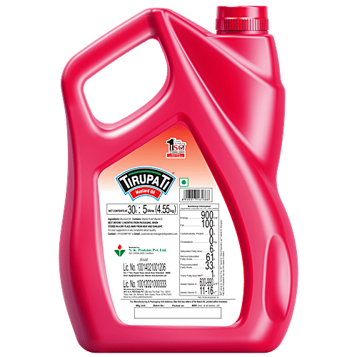 Buy Tirupati Premium Kachi Ghani Mustard Oil Online at Best Price of Rs