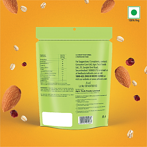 Sundrop Nutrify Honey Roasted Oats - Premium Granola, 250 g  With Honey Cranberry and Almonds