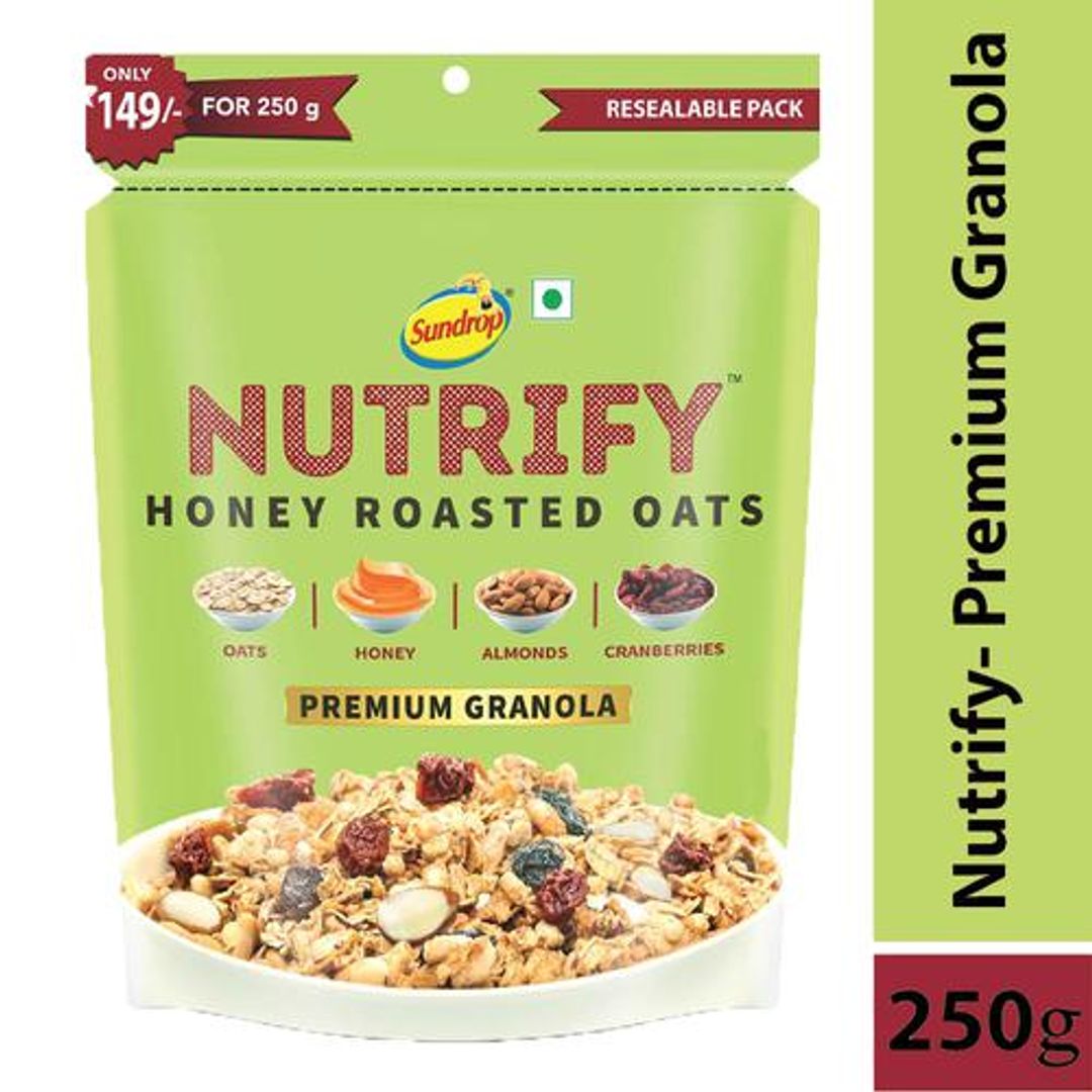 Sundrop Nutrify - Honey Roasted Oats, Granola, 250 g 