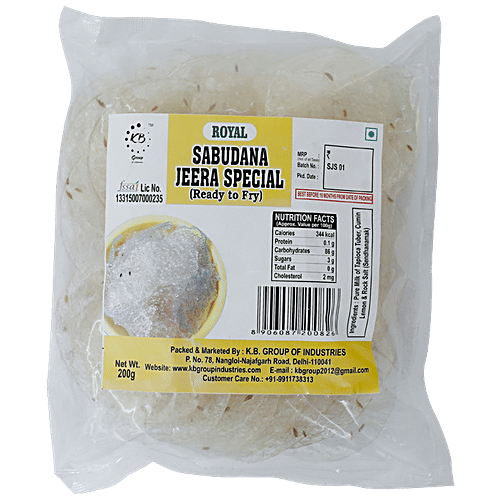 ROYAL Sabudana Jeera - Navratri Special, 200 g POUCH 