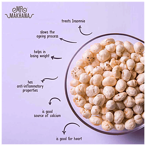 MR. MAKHANA Popped Lotus Seeds - Pudina Party, 75 g  