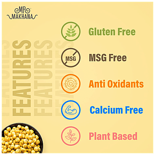 MR. MAKHANA Popped Lotus Seeds - Pudina Party, 75 g  