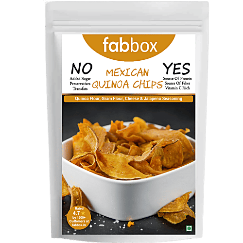 Buy Fabbox Quinoa Chips Cheese, Jalapeno, Mexican Style, Healthy