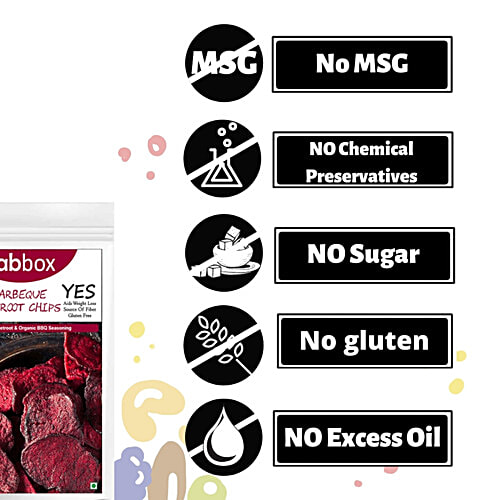 Fabbox Barbeque Beetroot Chips, 85 g Pouch 