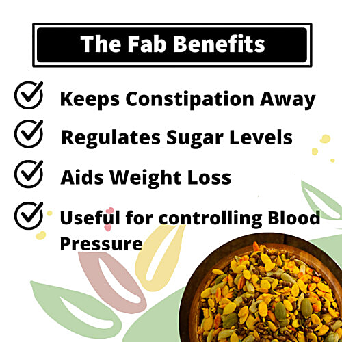 Fabbox Seven Seeds Mix, 150 g Pouch Healthy Snack
 Weight Management