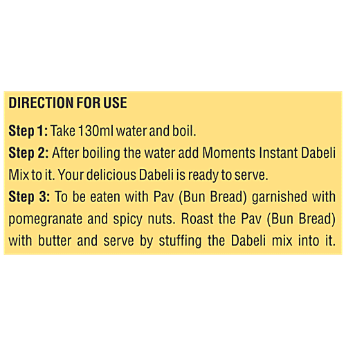 Moments Instant Dabeli, 50 g Pouch 