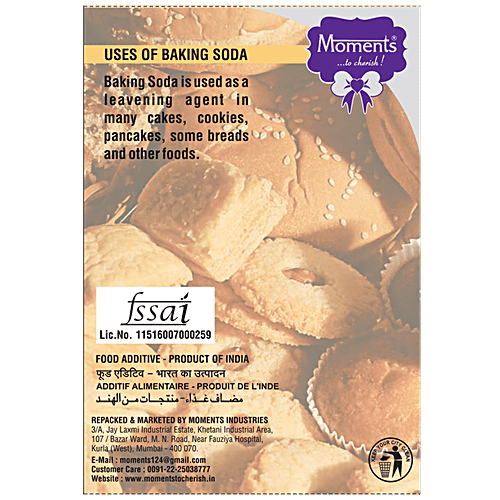 Moments Baking Soda, 50 g BOX Baking Soda
 Neutral Taste