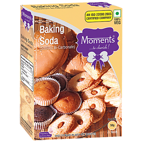 Moments Baking Soda, 50 g BOX Baking Soda
 Neutral Taste