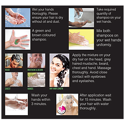 VIP Hair Colour Shampoo, 40 ml Black 