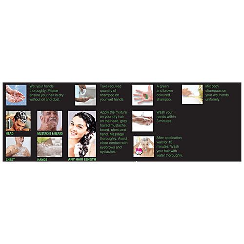 VIP Hair Colour Shampoo, 20 ml Black 