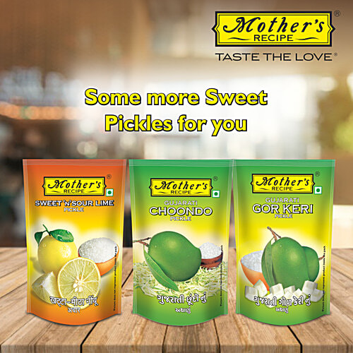 Mother's Recipe Shredded Sweet Mango Choondo Pickle, 500 g Bottle