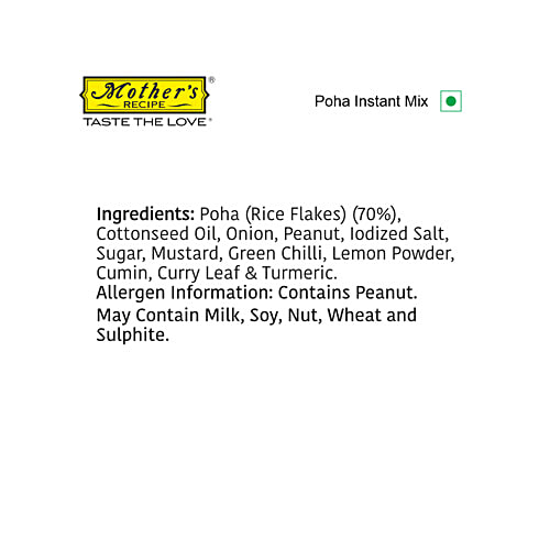 Mother's Recipe Mom's Style Poha - Instant Mix, 55 g Pouch