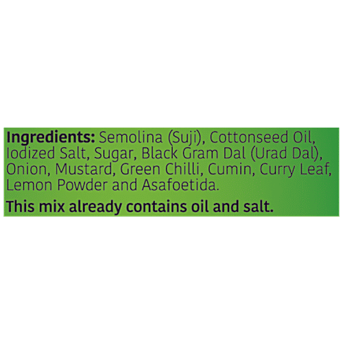 Mother's Recipe Mom's Style Upma - Instant Mix, 80 g Pouch 