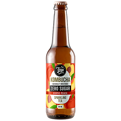 Buy Toyo Kombucha Zero Sugar Sparkling Tea Exotic Peach Flavour