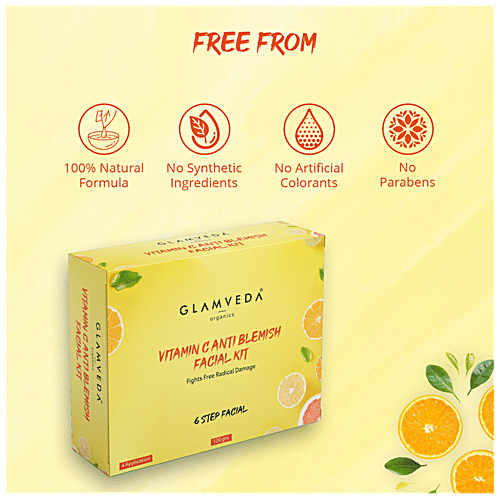 Buy Glamveda Vitamin C Anti Blemish Facial Kit 6 Steps Online at Best