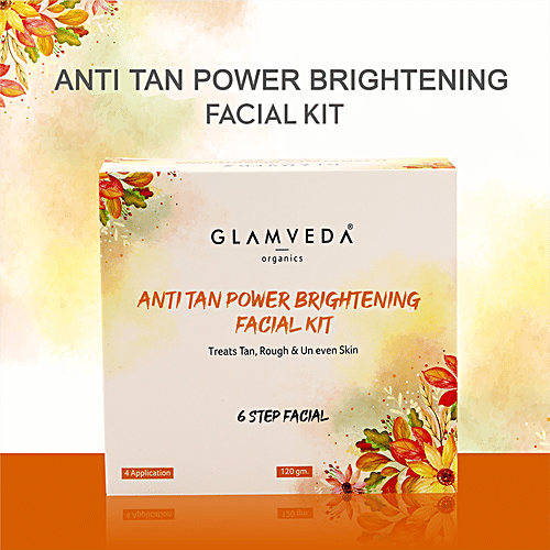Buy Glamveda Anti Tan Power Brightening Facial Kit 6 Steps Online at