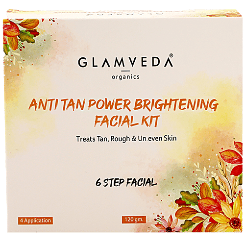 Buy Glamveda Anti Tan Power Brightening Facial Kit 6 Steps Online at