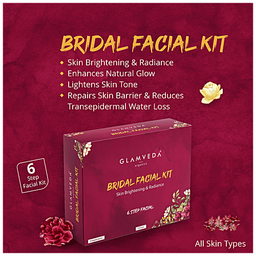 Glamveda Bridal Facial Kit - 6 Steps, 120 g  
