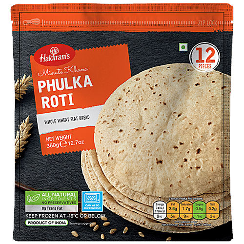 Haldiram's Phulka Roti - Minute Khana, 360 g  