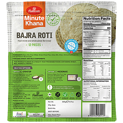 Bajra Roti Calories