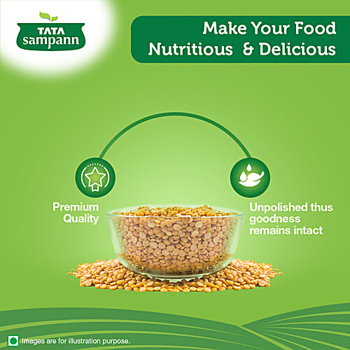Tata Sampann Pulses Combo Pack - Unpolished Toor Dal/Arhar Dal & Unpolished Urad Dal Whole, 2 pcs (1 kg each)