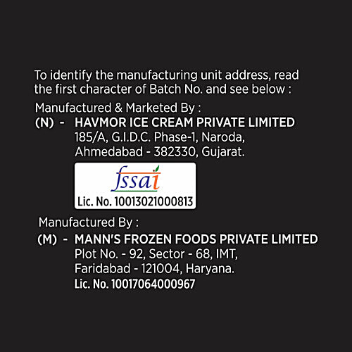 Buy Havmor Ice Cream Vanilla Sugar, Free Online at Best Price of Rs