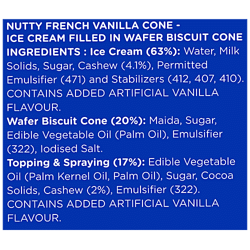 Buy Havmor Ice Cream World Cone, Nutty French Vanilla Online at Best
