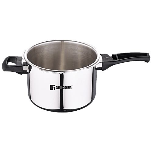 Bergner Argent Elements Tri-Ply Stainless Steel Outer Lid Pressure Cooker - Induction Base, 3.5 L  