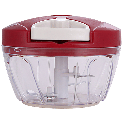 Wellberg Mini Chopper With 3 Blades - For Cutting Vegetables & Fruits, Red, 1 pc, 1 pc