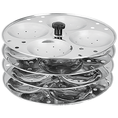 Renberg Sleelix Idli Plate - 4 Plates, 16 Idlis, 1 pc  