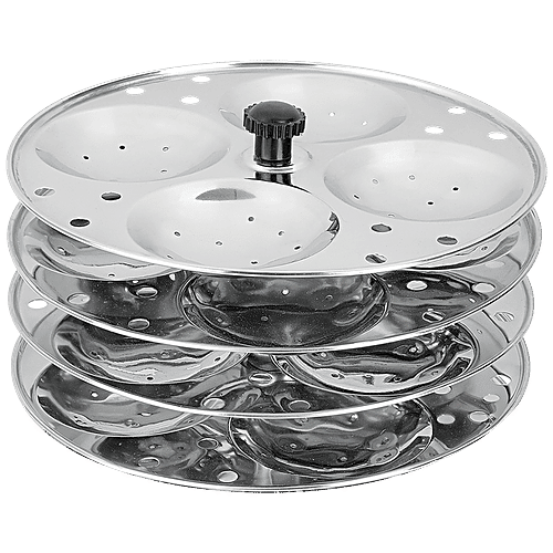 Renberg Sleelix Idli Plate - 4 Plates, 16 Idlis, 1 pc  