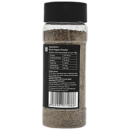 Salz & Aroma Black Pepper Powder, 100 g Sprinkle Bottle 