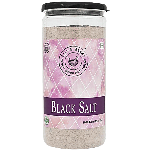 Salz & Aroma Black Salt Powder, 1 Kg Pet Jar 