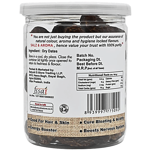 Salz & Aroma Dry Dates, 250 g Pet Jar 