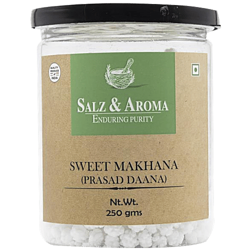 Salz & Aroma Sweet Makhana / Prasad Daana, 250 g PET Jar 