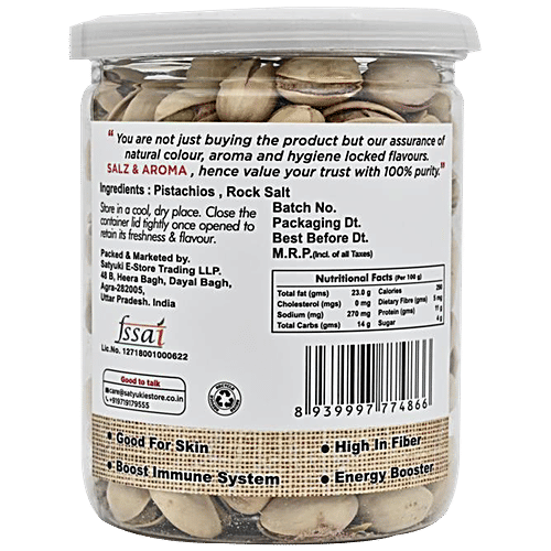 Salz & Aroma Roasted Pistachio, 250 g Pet Jar 