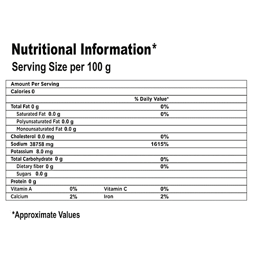 Salz & Aroma Rock Salt, 1 kg PET Jar 