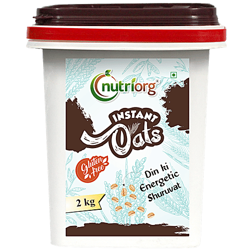 Nutriorg Gluten Free Instant Oats, 2 Kg Container 