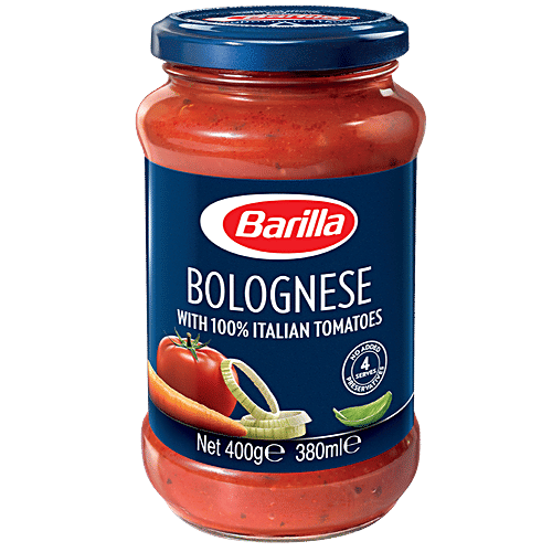 Barilla Bolognese Pasta & Pizza Sauce - With No Added Preservatives, Gluten Free, 400 g Jar 