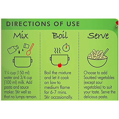 Weikfield Creamy Mushroom Instant Pasta, 64 g  Source of Protein, Fortified with Vitamin B12 & Folic Acid, Iron Fortified