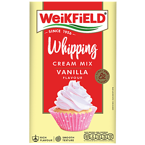 Buy Weikfield Whipping Cream Mix Vanilla Flavour Online at Best Price