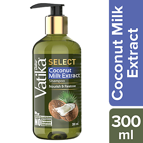 Buy Dabur Vatika Select Shampoo Coconut Milk Extract, Nourish