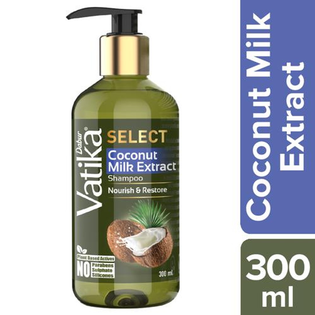 Buy Dabur Vatika Select Shampoo Coconut Milk Extract, Nourish