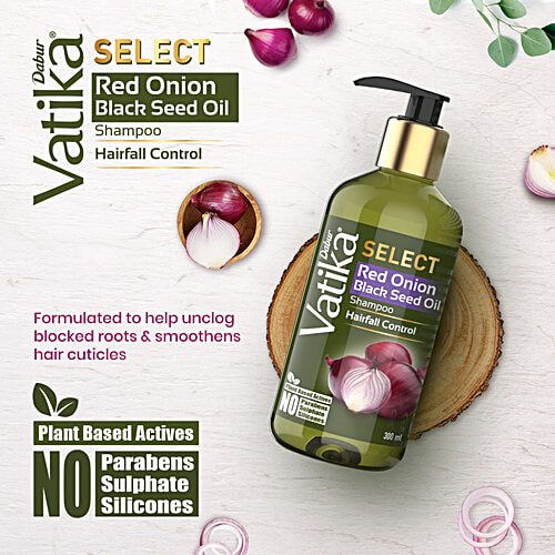 Buy Dabur Vatika Select Shampoo Red Onion Black Seed Oil, Hairfall